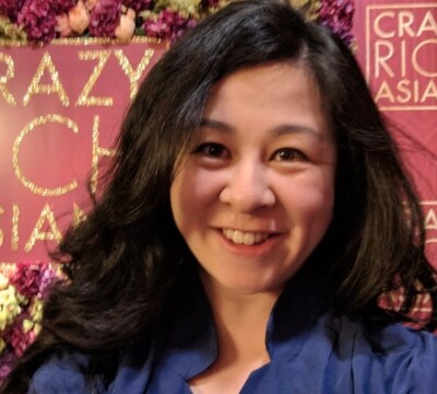 Felicity Yeoh is pictured at the UK premiere of Crazy Rich Asians.
