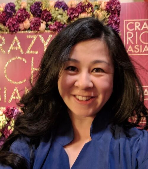Felicity Yeoh is pictured at the UK premiere of Crazy Rich Asians.